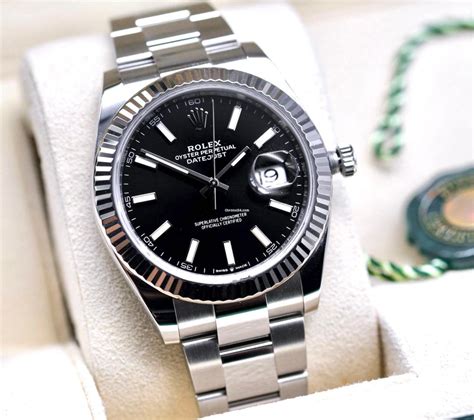 rolex black dial price|Rolex datejust 41mm black dial.